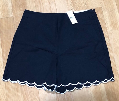 Ann Taylor High Rise Scalloped Hem Woman’s Shorts Size 4 Summer Casual NWT Beach - Picture 2 of 7