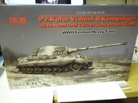 Icm 1:35 35363 Panzerkampfwagen Vi KöNigstiger Mit Turret Neu Ovp