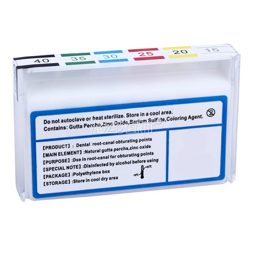AZDENT Dental Gutta Percha Points Taper 0.02/0.04/0.06 15#-40# For Endo Use - Picture 7 of 129