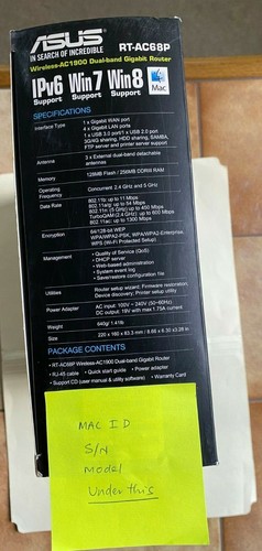 ASUS AC1900 RT-AC68 DUAL BAND WIFI GIGABIT ROUTER, capable of AIMESH System - Afbeelding 6 van 13