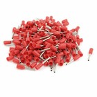 200 x 0.5mm2 Crimp Cord End Terminal Insulated Bootlace Ferrule Connector Red✦KD