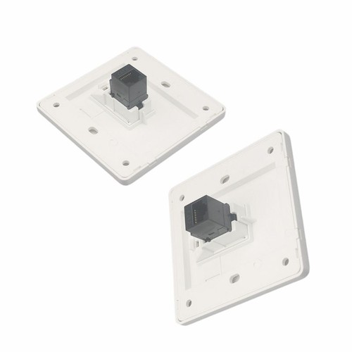 Wandsteckdose Platte Ein Port Netzwerk Ethernet LAN CAT6 Outlet Panel RJ45 AH - Bild 3 von 6