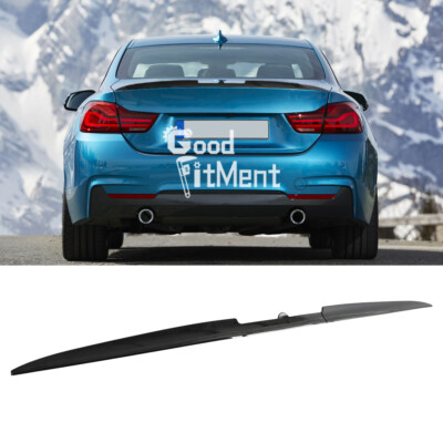 Glänzend Schwarz Sport Heckspoiler Lippe Spoiler Einstellbar für 4er F32 F36 F33