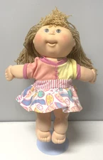 Cabbage Patch Kids Doll Pretty Crimp & Curl First Edition Hasbro 1990 CPK Green