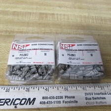 TERMINALS Female .25 inch Disconnects UNINSULATED Wire size 12 to 10 AWG 100 pc