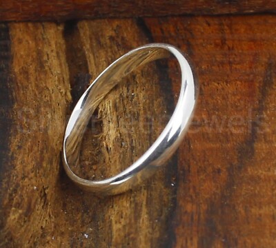 Wedding Band, 925 Sterling Silver Ring, Simple Band, Plain Band, Handmade Ring