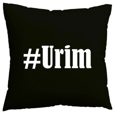 Kissenbezug #Urim I love Urim Schwarz 116703