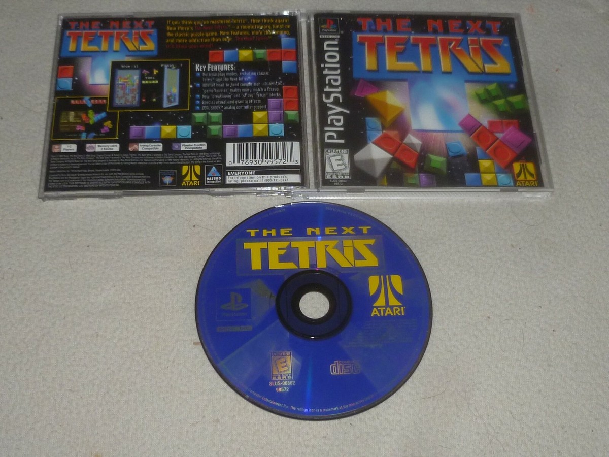 PLAYSTATION PS1 VIDEO GAME THE NEXT TETRIS SONY COMPLETE ATARI 
