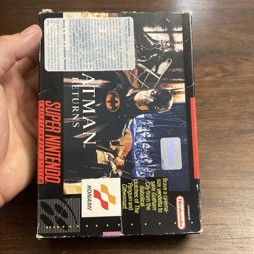 Batman Returns (Super Nintendo SNES, 1992) Rental Copy - Tested - Authentic - Picture 5 of 10