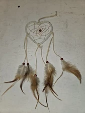 Native Dream Catcher White And Tan
