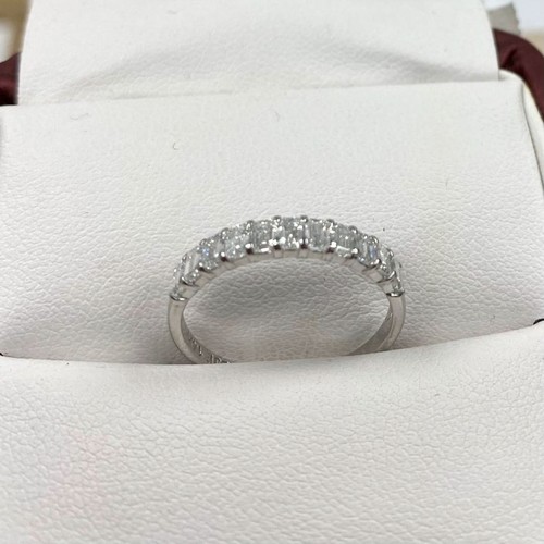 Bague de mariage diamant émeraude cultivée en laboratoire 1 carat or blanc 14 carats, jaune - Photo 6 sur 11