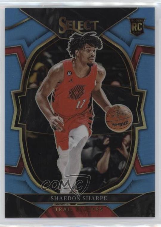 2022-23 Panini Select Concourse Light Blue Prizm 34/299 Shaedon Sharpe #71 0fn0