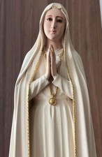 Fatima❤️ Madonna Figur Holz geschnitzt Heilige Statue Skulptur Religion Kirche