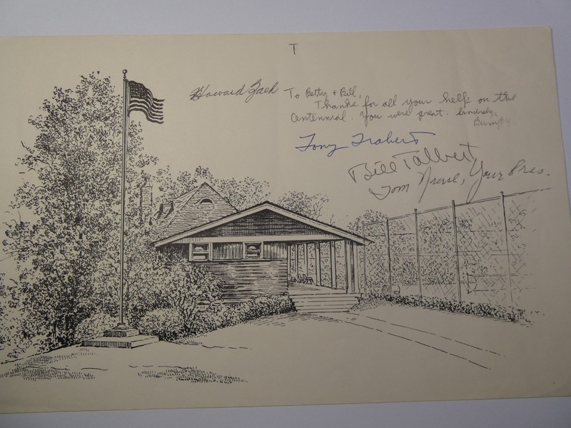 Tony Trabert Bill Talbert "BUMPY" Frazer Cincinnati Tennis Club Hyde Park Ohio