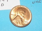 1944 D    CHOICE   RED UNCIRCULATED  WHEAT CENT #2
