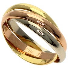 Anillo CARTIER Trinity SM #52 Oro Amarillo K18 Oro Blanco K18 Damas [Usado]