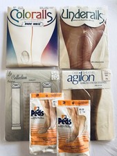 Vintage Lot Of 6 Pantyhose And Peds Variety Of Colors And Styles NOS
