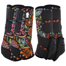 Classic Equine Legacy2 Neon Flower Splint Boots - Horse Leg Protection