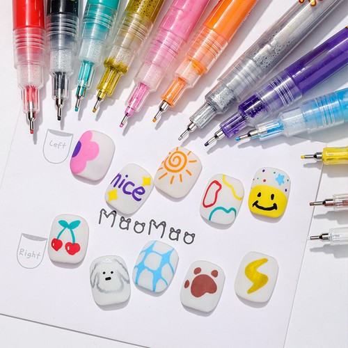 1Pz Manicure Lunga Durata Nail Art Penne Nail Art Strumenti Disegno Preciso Durevole - Foto 2 di 31