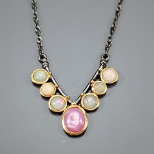 Fashion jewelry Ruby Necklace 925 Sterling Silver 17.75