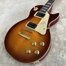 LP Jimmy Page Brown Flame Maple Top Electric Guitar Gold Parts USA Shipment