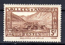 Timbre Andorre n°43 Paysages de la Principauté Neuf sans charnière
