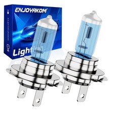 1pair H7 Halogen Headlight 6000k Super White Dc 12v Light Bulbs 100w New