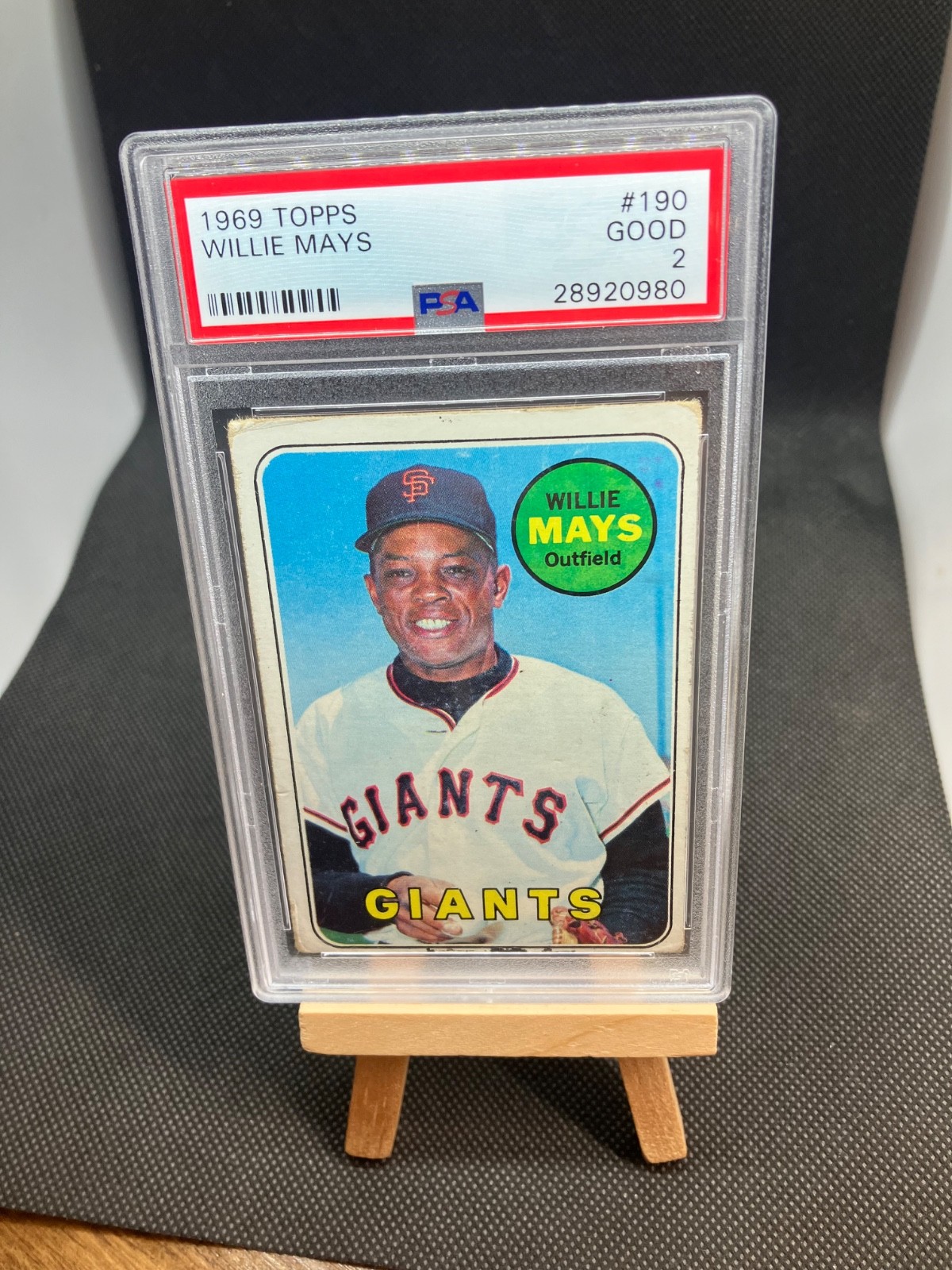 Willie Mays 1969 Topps VINTAGE #190 PSA 2 GOOD San Francisco Giants HOFer 👀⚾️🔥