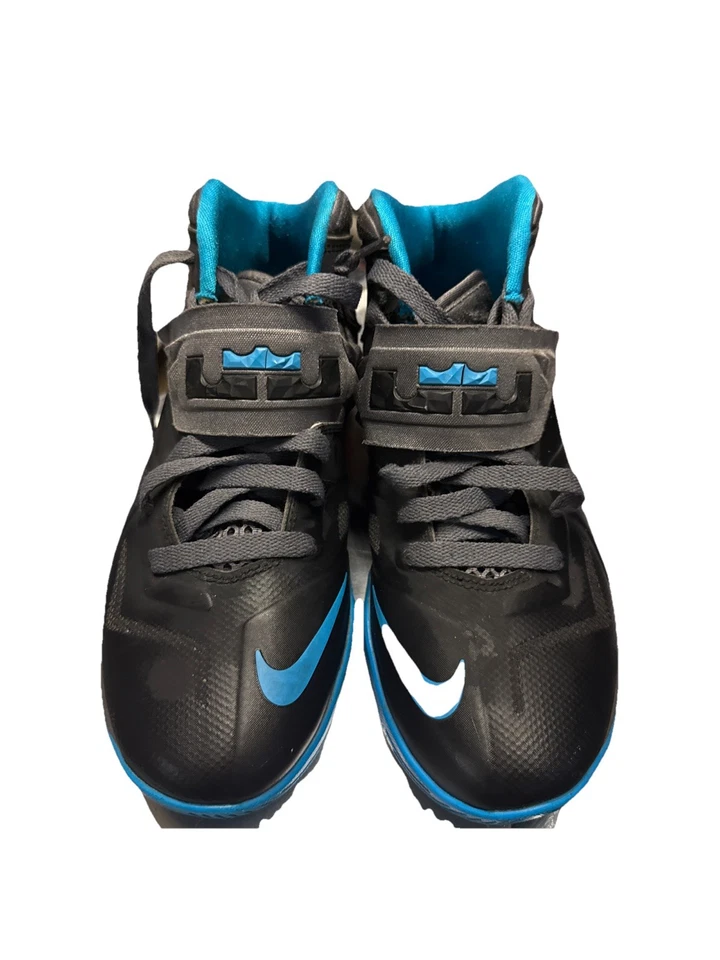 Zapatos de baloncesto jóvenes Nike Lebron 5.5 Y Elite Hero 599818-040 gris azul bonitos Foto 2 de 4