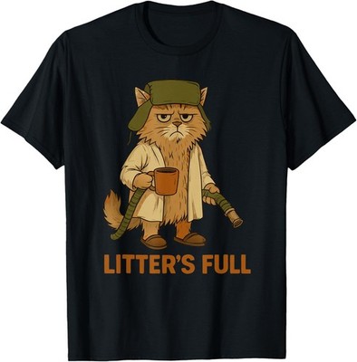 Litter s Full Funny Cat Lovers Christmas Xmas Funny Unisex T-Shirt