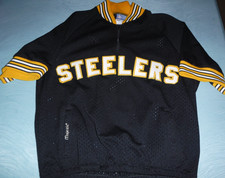 VINTAGE STEELERS MAJESTIC PULLOVER WARMUP STYLE STEELERS PULLOVER SIZE LARGE