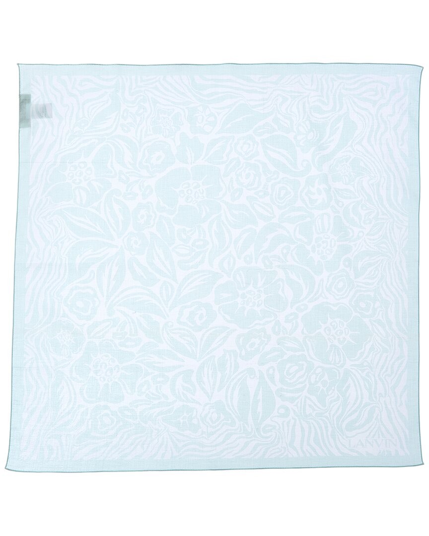 Женский шарф с принтом Lanvin зеленого цвета 6690₽