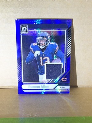 KEENAN ALLEN 2024 DONRUSS OPTIC THREADS PATCH BLUE HYPER BEARS Q4860
