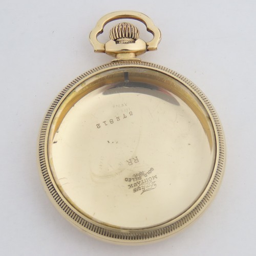 American 16 Size YGF "RR" Signed Screw Cover Pocket Watch Case