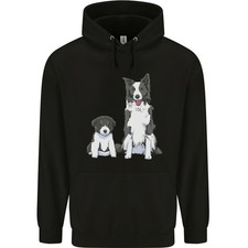 Un Hoodie Per Bambini Con Border Collie E Cucciolo