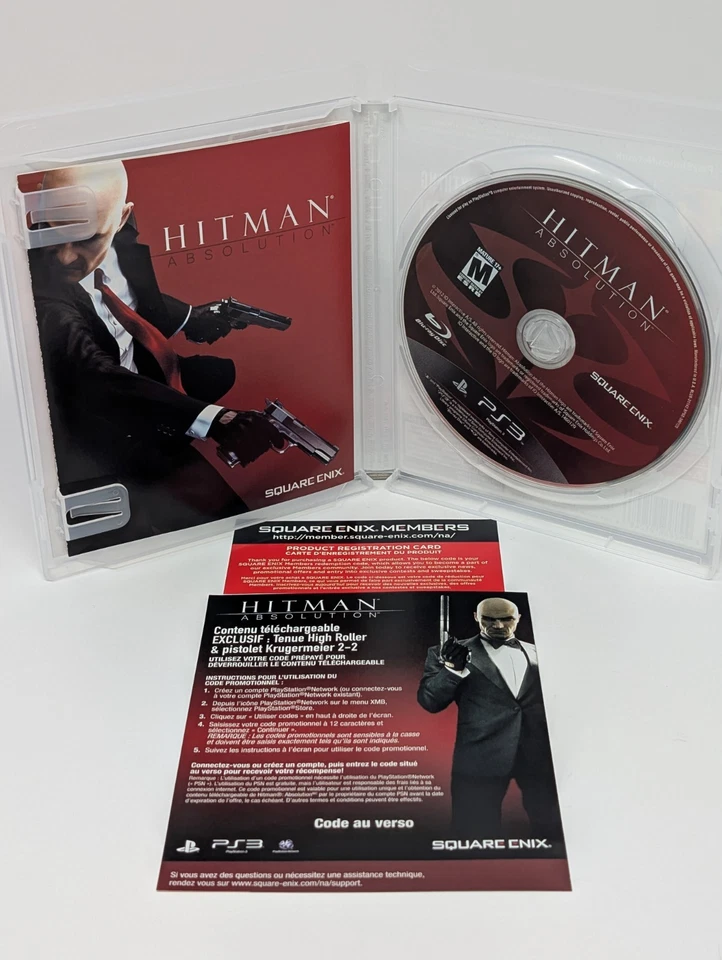 Hitman: Absolution (Sony PlayStation 3, 2013) - CIB W/ Reg Card - Image 3 of 3