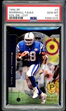 Marshall Faulk Rookie Card 1994 SP Foil Die Cut #3 PSA 10