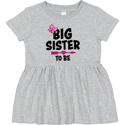 Inktastic Big Sister To Be With Bow And Arrow Infant Dress Family Sis Sibling