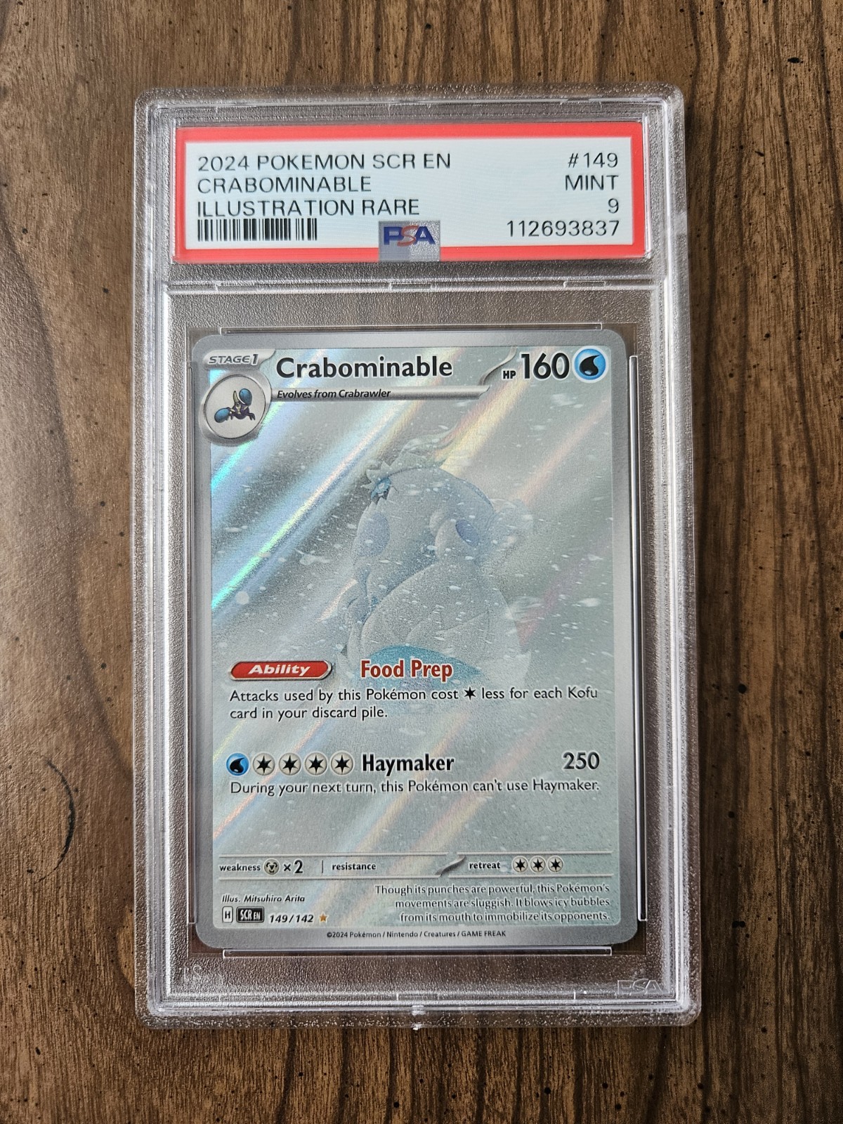 Crabominable 149/142 Sv07: Stellar Crown Illustration Rare PSA 9