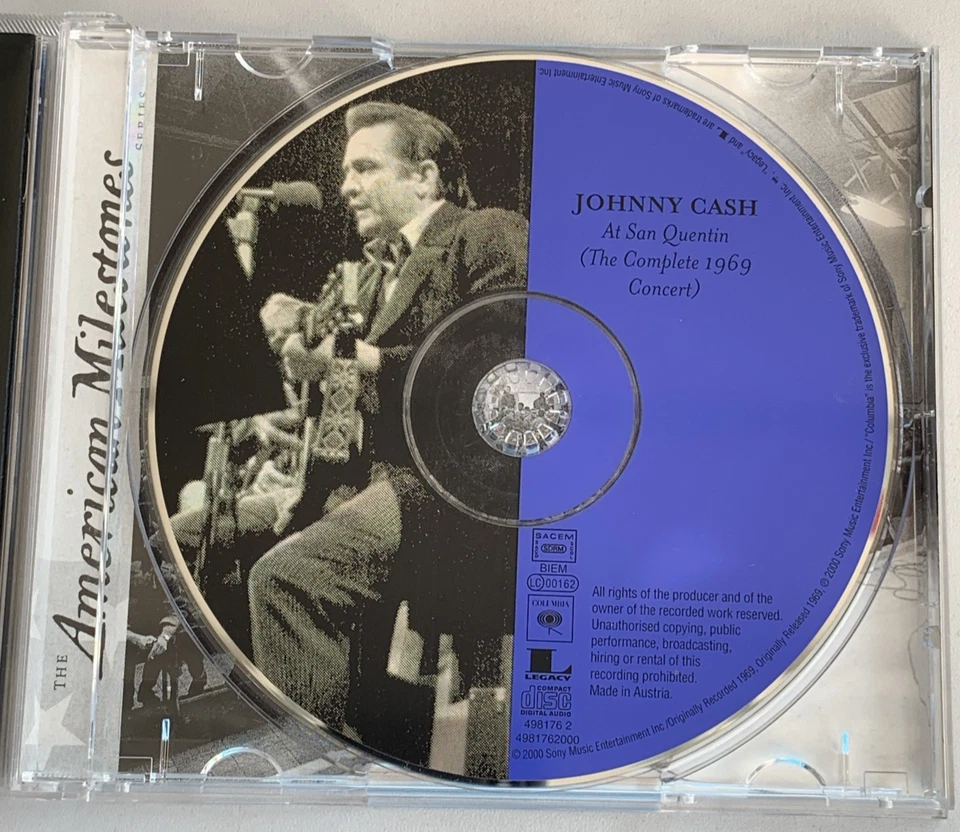 CD Johnny Cash: At San Quentin Live 1969 Konzert 9 Bonus Tracks Remastered - Bild 3 von 4
