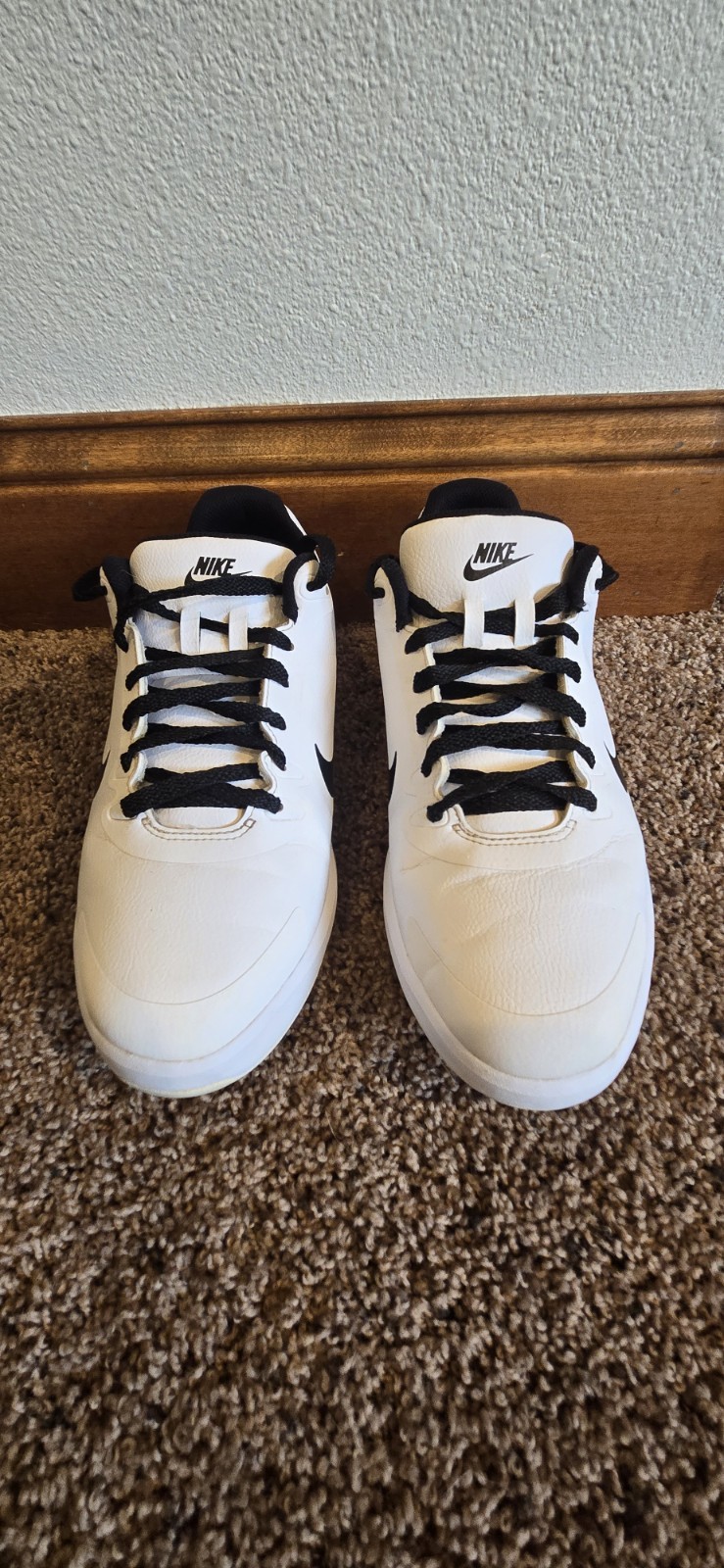 . Size 9 Men's. Used.  White/black. Great!