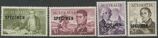 Australia 1966 SG400-403 Navigators SPECIMEN set MNH