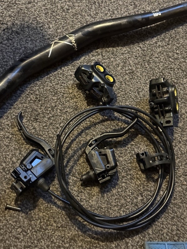 Magura Gustav Pro hydraulic disc brake set front & rear levers calipers hoses