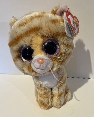 Rare Ty Beanie Boos 2015 Tabitha the Ginger Tabby Cat Plush With - Main Image