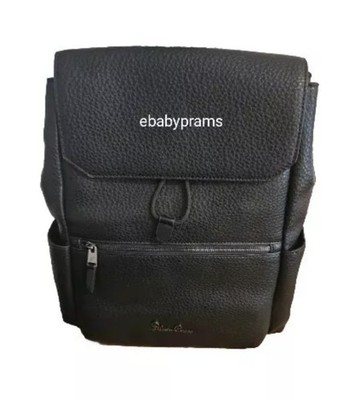 Silver Cross Reef 2 Leder Wickeltasche Rucksack in Schwarz