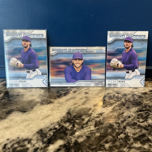 DYLAN CREWS 2023 UD Goodwin Champions RC ROOKIE LSU #39 #95 3 Card Lot - Bild 1 von 2