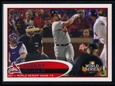 2012 Topps Albert Pujols #108 2011 World Series Game 3 Fall Classic