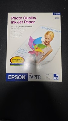 Epson Photo Quality for presentation paper, 100 sheets Matte 8-1/2''x11'' ''New''