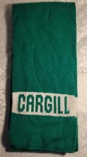 Vintage Green And White Cargill Winter Scarf