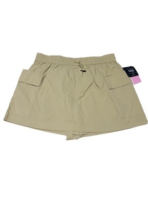 Grayson Threads Beige Skort Women s Small Cargo Pockets Nylon NWT